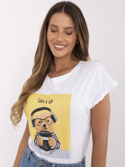 Damski t-shirt z nadrukiem misia Damski t-shirt z nadrukiem misia