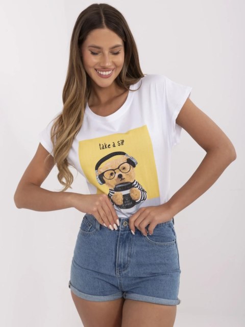 Damski t-shirt z nadrukiem misia Damski t-shirt z nadrukiem misia