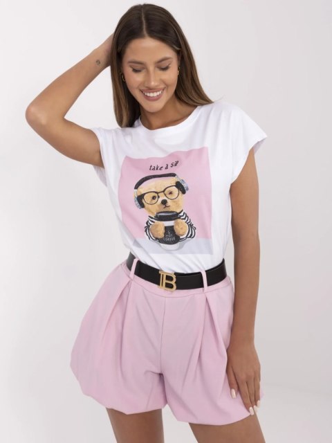 Damski t-shirt z nadrukiem misia Damski t-shirt z nadrukiem misia
