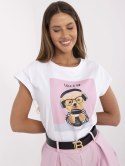 Damski t-shirt z nadrukiem misia