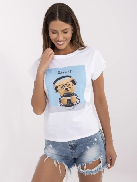 Damski t-shirt z nadrukiem misia Damski t-shirt z nadrukiem misia