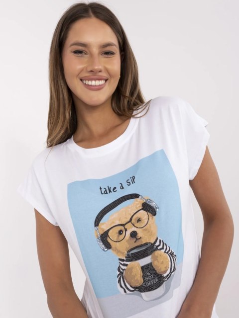 Damski t-shirt z nadrukiem misia Damski t-shirt z nadrukiem misia