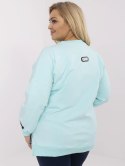 Bawełniana bluza plus size z rozcięciami kolory