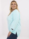 Bawełniana bluza plus size z rozcięciami kolory