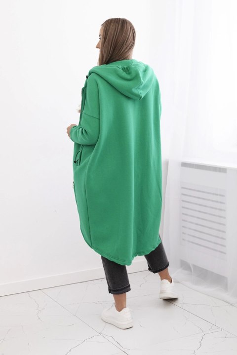 Bluza ocieplana długa zielona Bluza ocieplana długa zielona