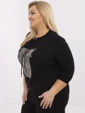 Bluzka z nadrukiem PLUS SIZE z rękawem 3/4
