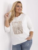 Bluzka z nadrukiem PLUS SIZE z rękawem 3/4