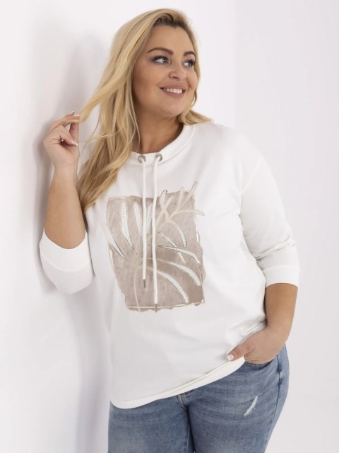 Bluzka z nadrukiem PLUS SIZE z rękawem 3/4 Bluzka z nadrukiem PLUS SIZE z rękawem 3/4