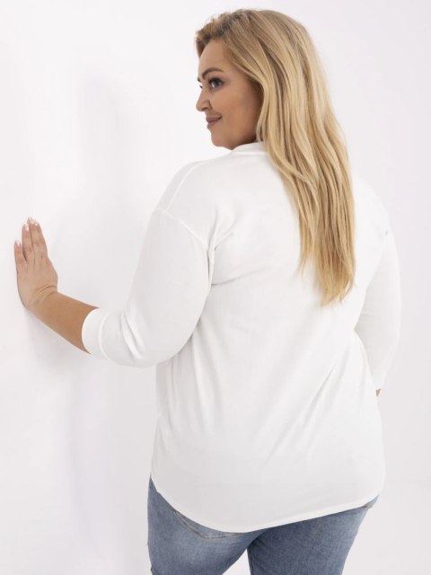 Bluzka z nadrukiem PLUS SIZE z rękawem 3/4 Bluzka z nadrukiem PLUS SIZE z rękawem 3/4