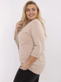 Bluzka z nadrukiem PLUS SIZE z rękawem 3/4