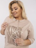 Bluzka z nadrukiem PLUS SIZE z rękawem 3/4
