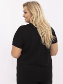 Damska bluzka plus size z dekoltem V