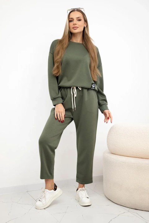 Komplet masełko bluza + spodnie khaki Komplet masełko bluza + spodnie khaki
