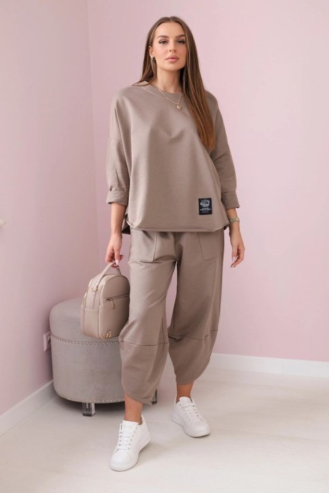Komplet bawełniany bluza + spodnie fango Komplet bawełniany bluza + spodnie fango
