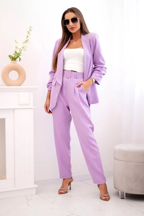 Komplet elegancki marynarki ze spodniami jasny fioletowy Komplet elegancki marynarki ze spodniami jasny fioletowy