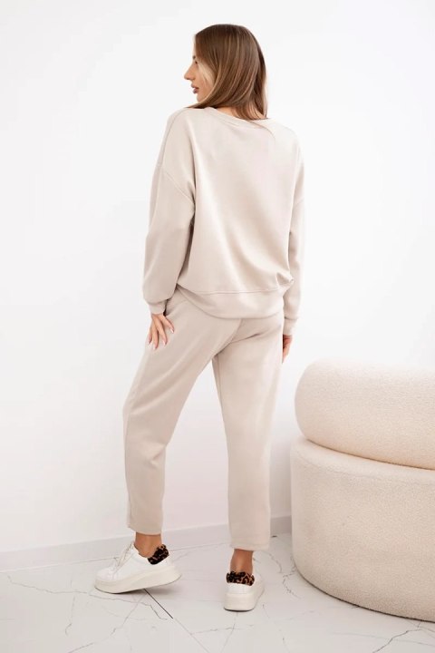 Komplet masełko bluza + spodnie beżowy Komplet masełko bluza + spodnie beżowy