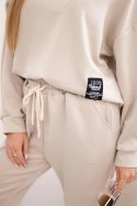 Komplet masełko bluza + spodnie beżowy