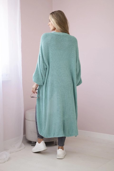 Sweter długi kardigan miętowy Sweter długi kardigan miętowy