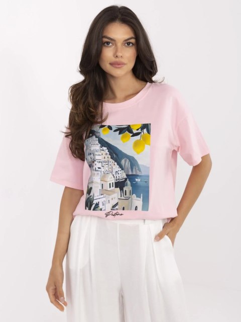damski t-shirt z włoskim krajobrazem damski t-shirt z włoskim krajobrazem
