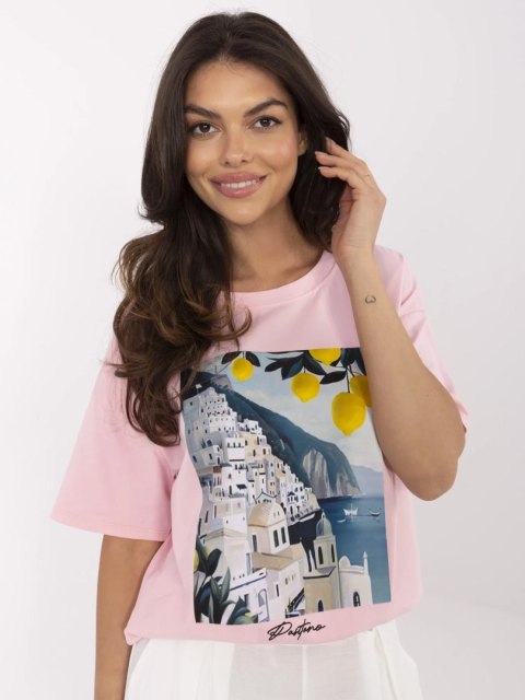 damski t-shirt z włoskim krajobrazem damski t-shirt z włoskim krajobrazem