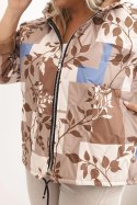 Kurtka damska Plus Size z kapturem i wydłużonym tyłem fango
