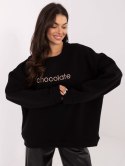 Bluza oversize z napisem chocolate RUE PARIS
