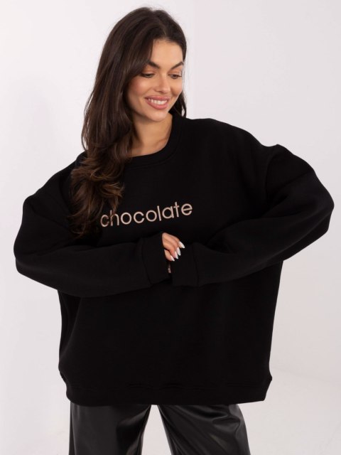Bluza oversize z napisem chocolate RUE PARIS