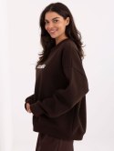 Bluza oversize z napisem chocolate RUE PARIS