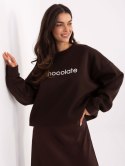 Bluza oversize z napisem chocolate RUE PARIS