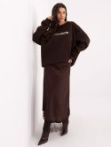 Bluza oversize z napisem chocolate RUE PARIS