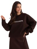 Bluza oversize z napisem chocolate RUE PARIS