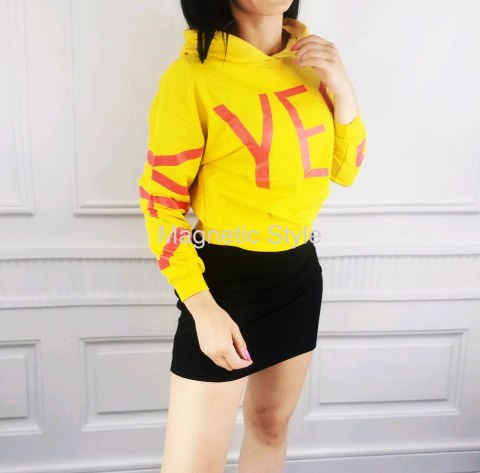YES bluza dresowa z kapturem YES bluza dresowa z kapturem