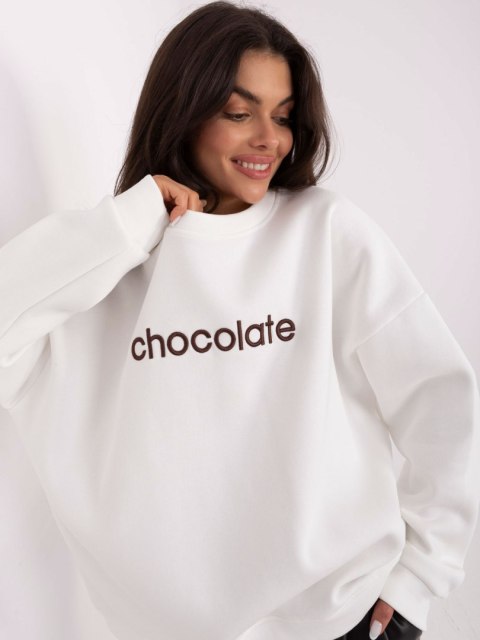 Bluza oversize z napisem chocolate RUE PARIS