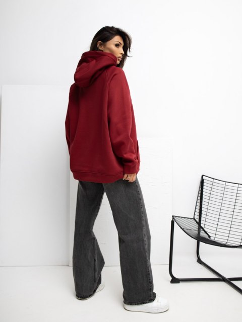 Dresowa bluza oversize z haftem PROSECCO RUE PARIS