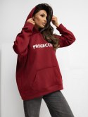 Dresowa bluza oversize z haftem PROSECCO RUE PARIS