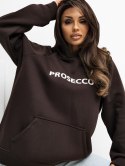 Dresowa bluza oversize z haftem PROSECCO RUE PARIS