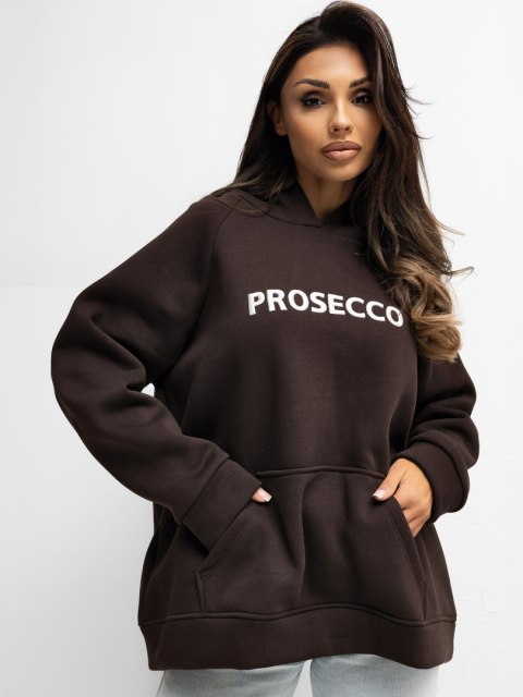 Dresowa bluza oversize z haftem PROSECCO RUE PARIS