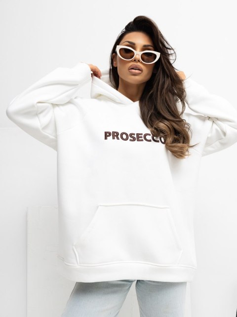 Dresowa bluza oversize z haftem PROSECCO RUE PARIS