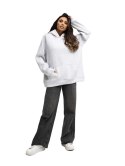 Dresowa bluza oversize z haftem PROSECCO RUE PARIS