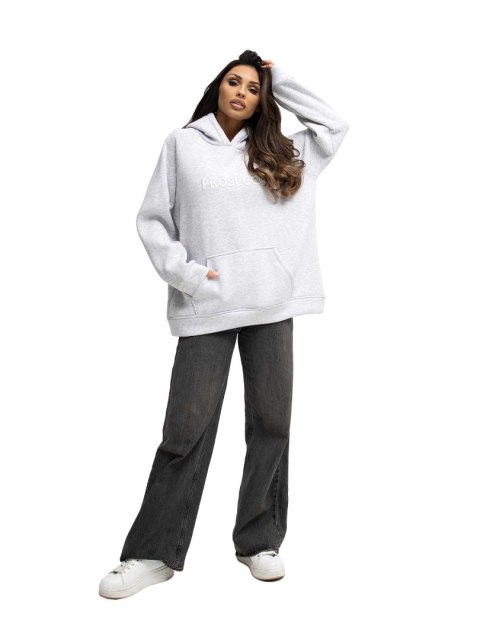 Dresowa bluza oversize z haftem PROSECCO RUE PARIS