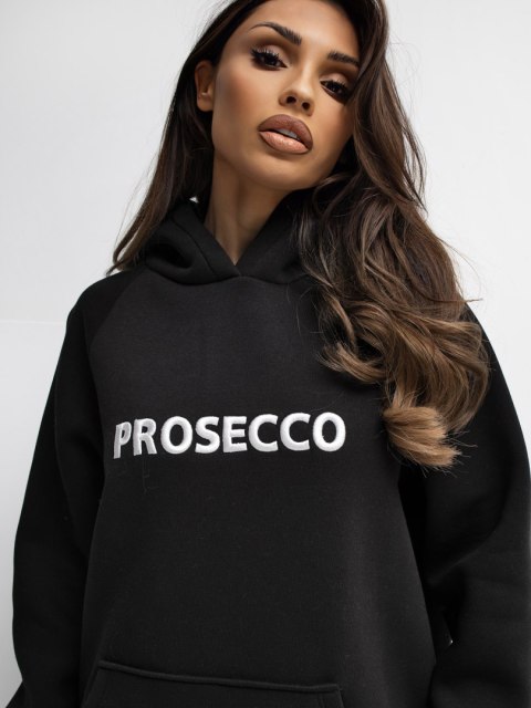 Dresowa bluza oversize z haftem PROSECCO RUE PARIS