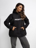 Dresowa bluza oversize z haftem PROSECCO RUE PARIS