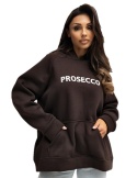 Dresowa bluza oversize z haftem PROSECCO RUE PARIS