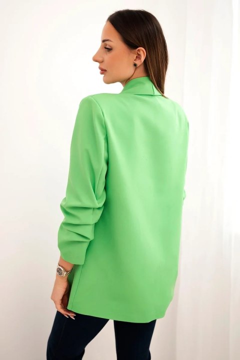 Marynarka z klapami elegancka zielony neon
