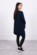 Tunika z nadrukiem Darling granatowa S/M - L/XL