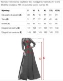309-5 AMBER elegancka koronkowa długa suknia z dekoltem - ZIELEŃ BUTELKOWA