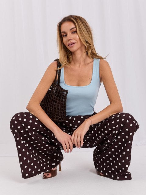 Damski tank top z kwadratowym dekoltem RUE PARIS