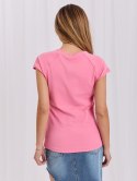 T-shirt basic z okrągłym dekoltem RUE PARIS