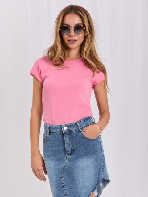 T-shirt basic z okrągłym dekoltem RUE PARIS