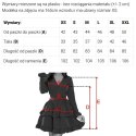 657-2 Elegancka sukienka midi z kopertowym dekoltem i tiulowymi rękawami - beżowa